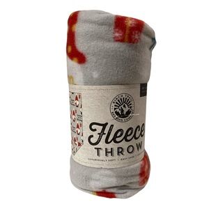Birch Trail Fleece Blanket Christmas Throw Gnome for the Holidays 50X60